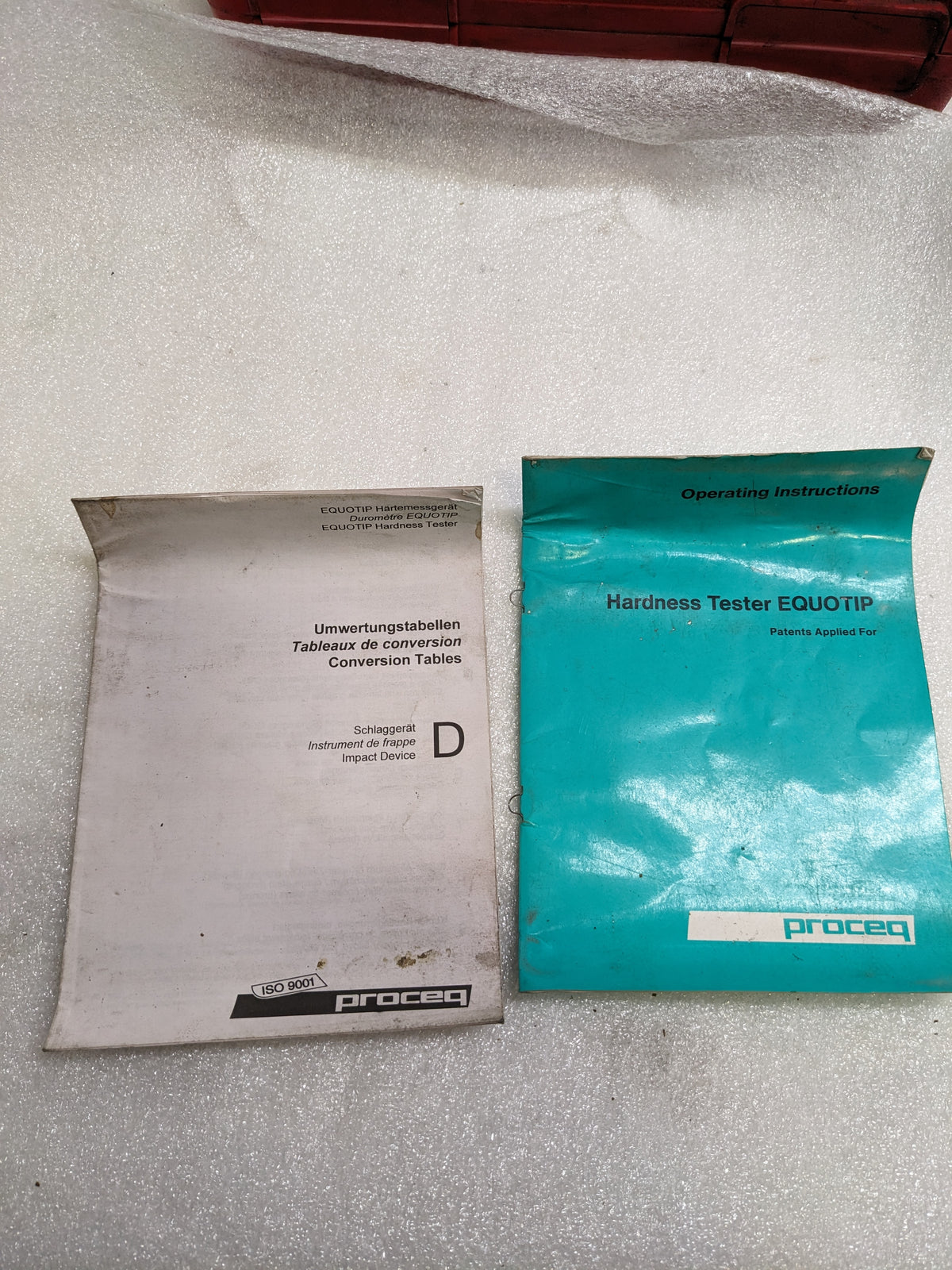 PROCEQ EQUOTIP HARDNESS TESTER KIT USED SR