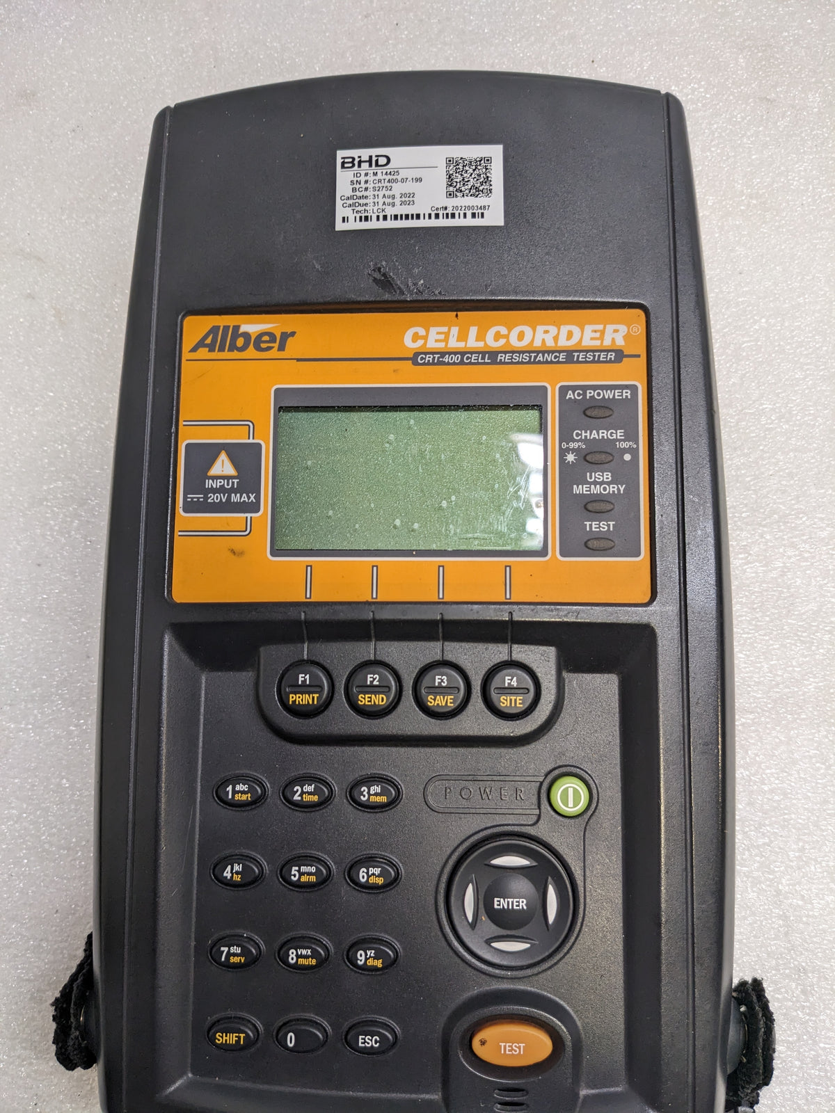 ALBERT CELLCORDER CRT-400 CELL RESISTANCE TESTER USED SR