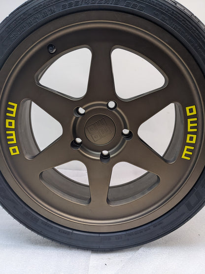 MOMO M50289530P20 HERITAGE 6 18"X905" 20MM 5X130MM SATIN BRONZE SET OF 4 WHEELS USED B2
