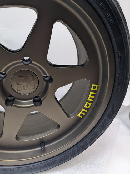 MOMO M50289530P20 HERITAGE 6 18"X905" 20MM 5X130MM SATIN BRONZE SET OF 4 WHEELS USED B2