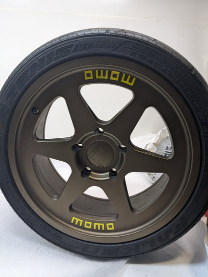 MOMO M50289530P20 HERITAGE 6 18"X905" 20MM 5X130MM SATIN BRONZE SET OF 4 WHEELS USED B2