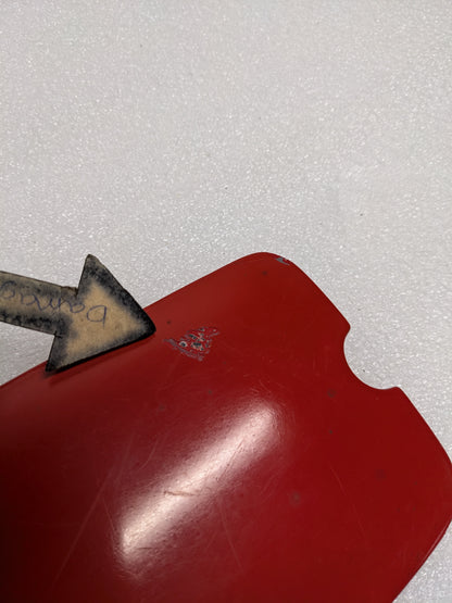 PORSCHE 92800650800 FUEL GAS DOOR RED FOR 80-84 928 S USED R20T8