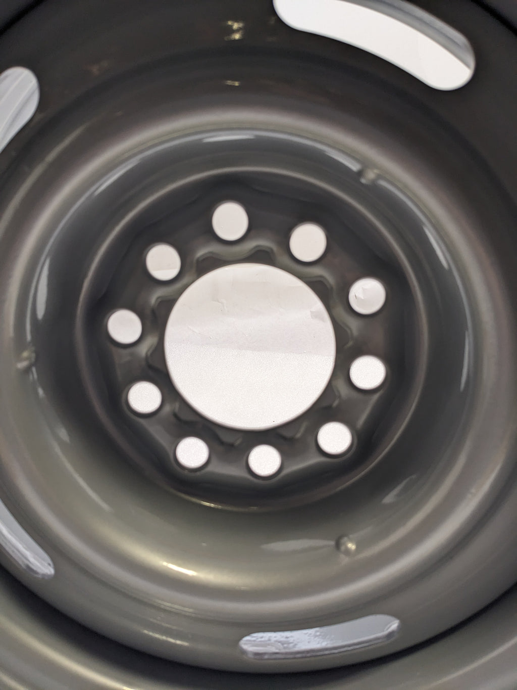 HM VW SAE-J2530 15" X 7" 10 LUG 19MM GRAY WHEEL NEW B2