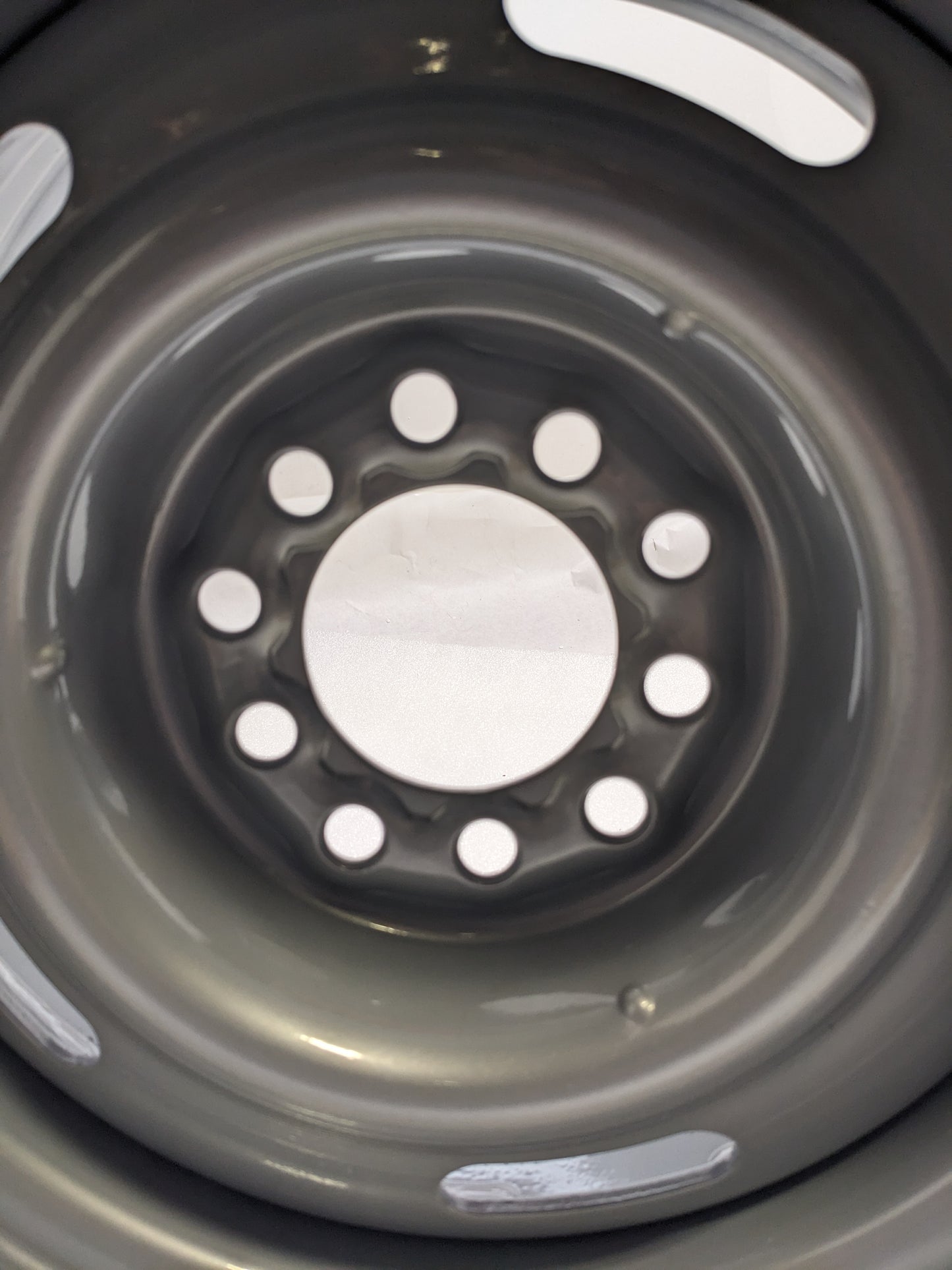 HM VW SAE-J2530 15" X 7" 10 LUG 19MM GRAY WHEEL NEW B2