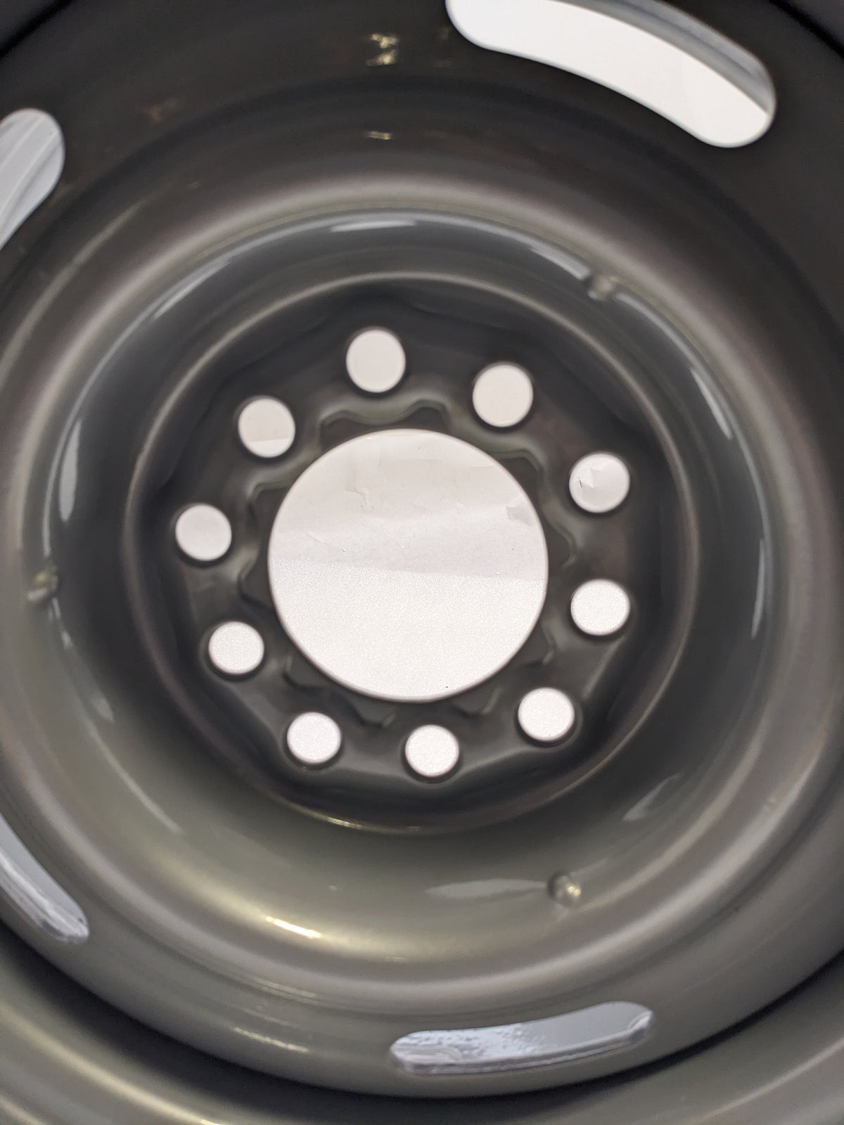 HM VW SAE-J2530 15" X 7" 10 LUG 19MM GRAY WHEEL NEW B2