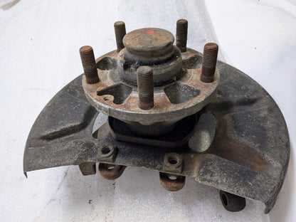 PORSCHE 94434165506 LEFT STEERING KNUCKLE AND DUST SHIELD FOR 1987-1991 944 USED #2 PG2