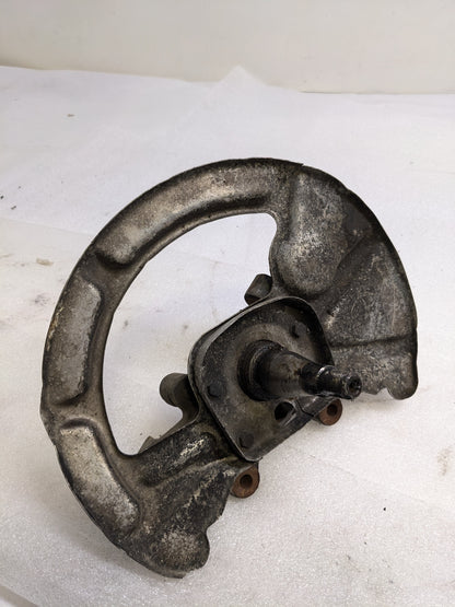 PORSCHE 92835108400/92834105714 LEFT STERRING KNUCKLE AND BRAKE PROT PLATE FOR 1986 928 S USED PG2