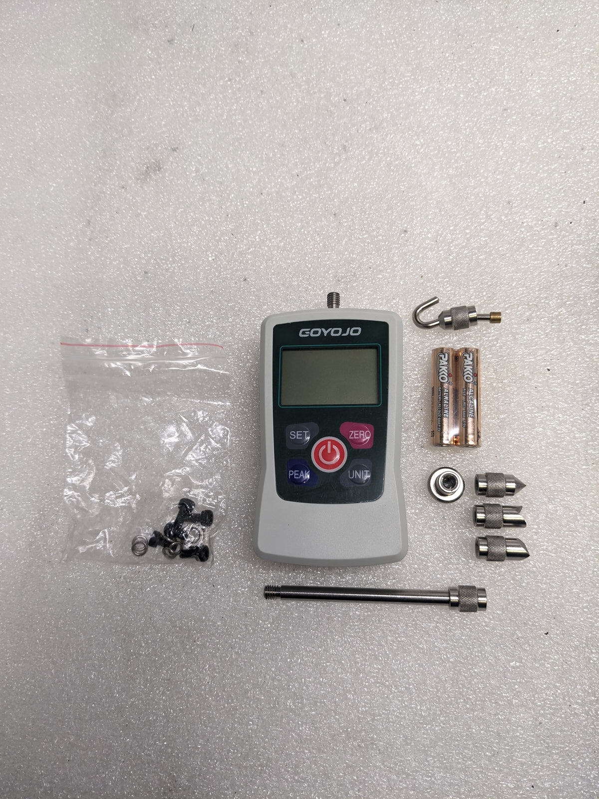 GOYOJO GF500 DIGITAL FORCE GAUGE HIGH PRECISION PUSH-PULL METER FOR TENSION & COMPRESSION TESTING UNITS NEW #1 SR