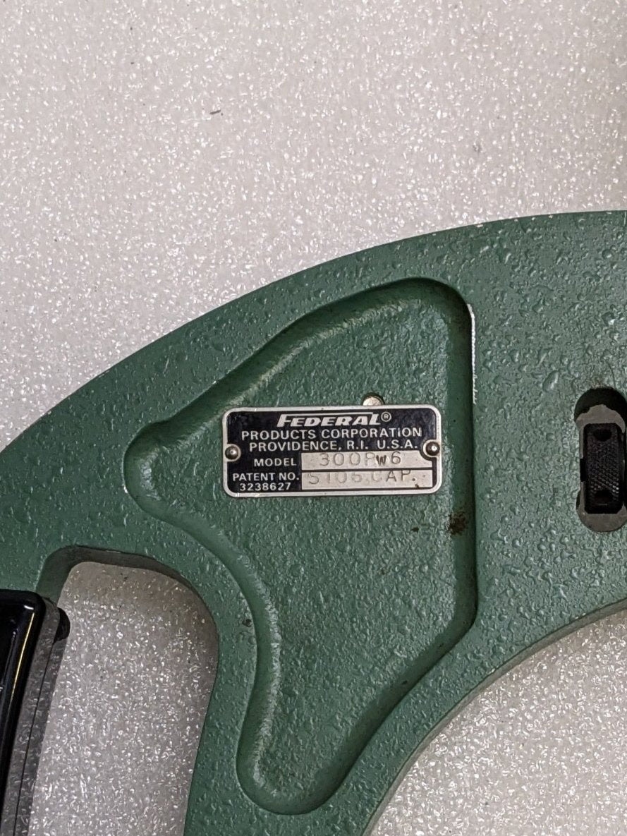 MAHR FEDERAL 300P-6 DIAL SNAP GAGE  5-6" CAPACITY B5M DIAL INDICATOR .0005" USED SR