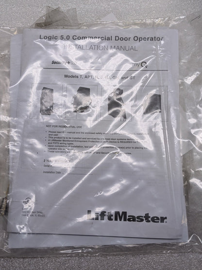 LIFTMASTER H501LR RIGHT COMMERCIAL OVERHEAD DOOR OPENER 1/2 HP 115/230V 1PH NEW B2