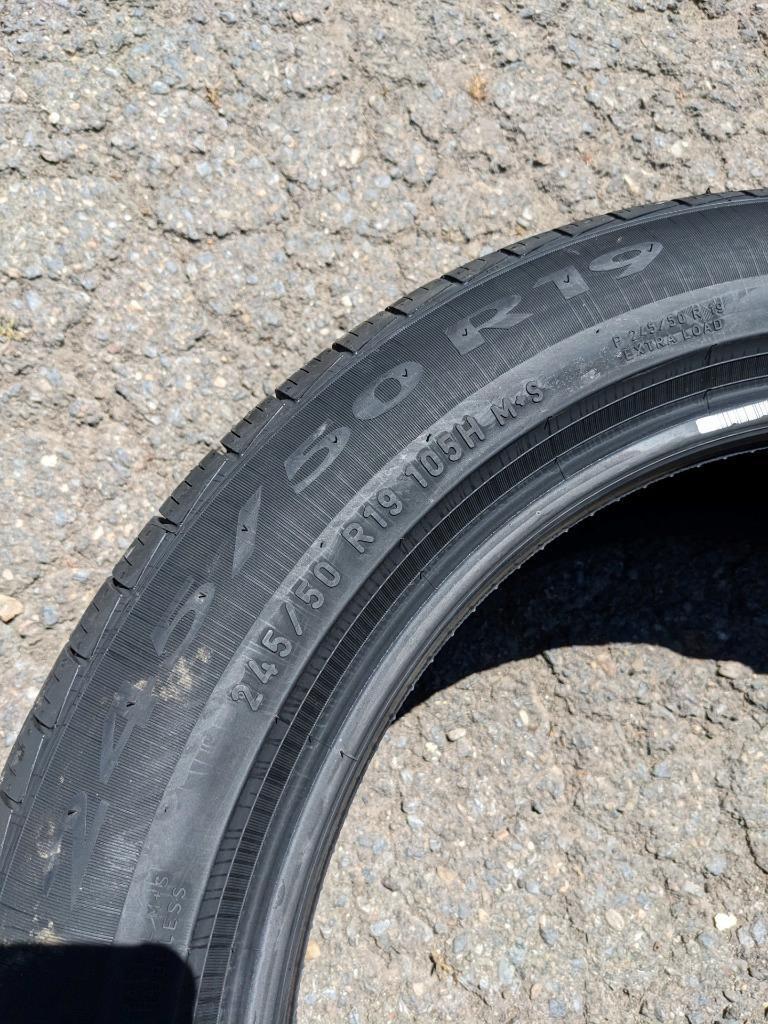 2 PIRELLI CINTURATO P7 A/S (*) RFT BSW P 245 50 19 105H XL ALL SEASON TIRE 2617700