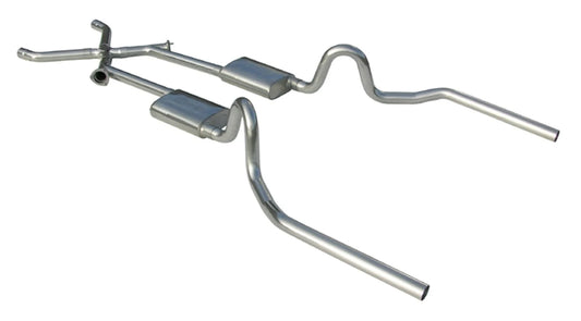 (KSL ONLY) PYPES PERFORMANCE EXHAUST RACE-PRO CROSSMEMBER-BACK EXHAUST SYSTEM 1964-72 GM A BODY
