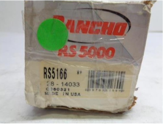 1 NEW RANCHO RS5000 SERIES FRONT SHOCK FOR '87-'00 GMC/CHEVY RS5166 R2-4