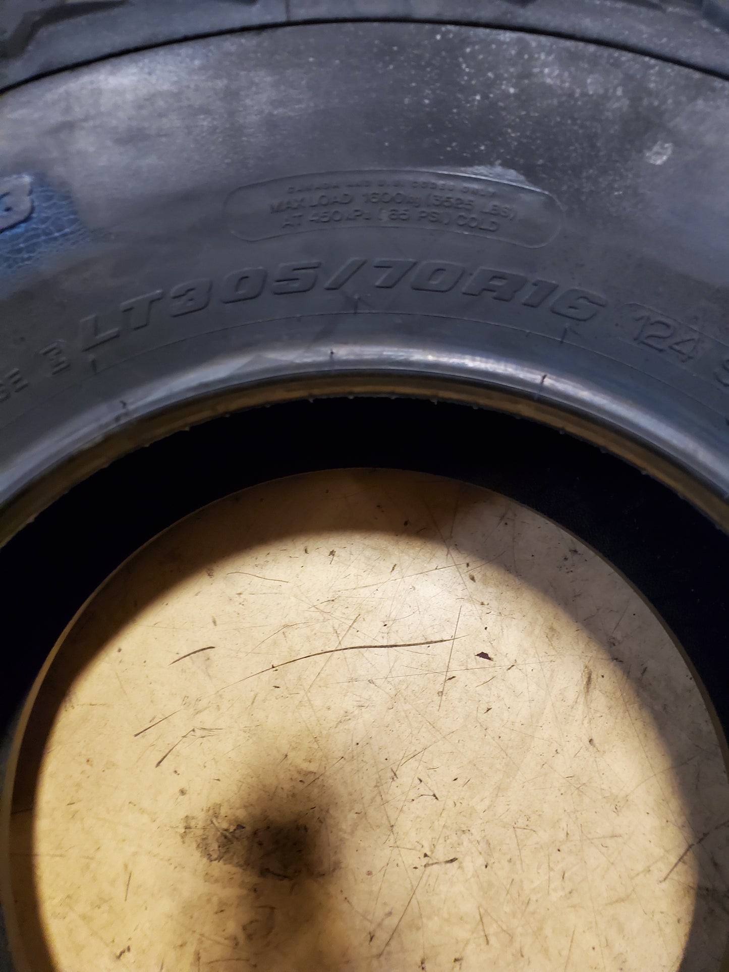 2 BFGOODRICH ALL-TERRAIN T/A KO3 RWL LT 305 70 16 124S 10PLY  TIRE 12449