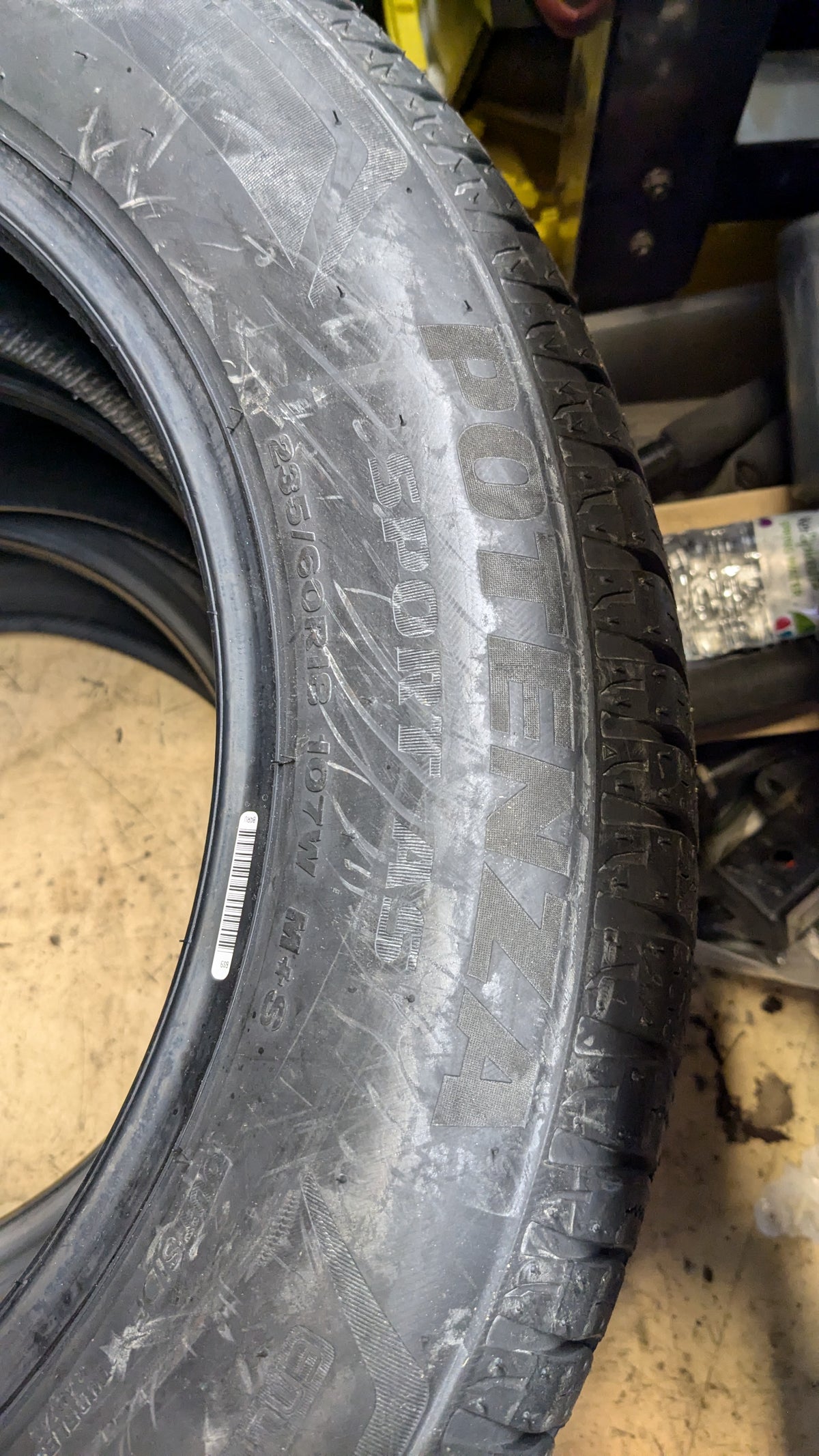BRIDGESTONE POTENZA SPORT AS BSW P 235 60 18 107W XL UHP TIRE 013388