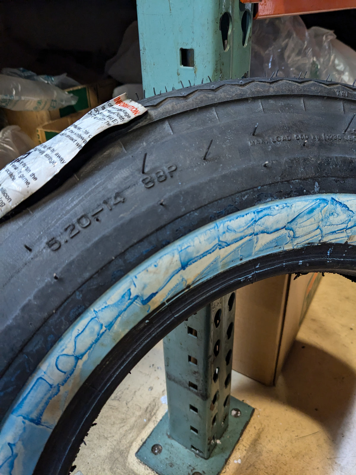 PREMIUM SPORT 5.20 14 1-1/4" WHITEWALL LOWRIDER TIRE PremSport520Wide