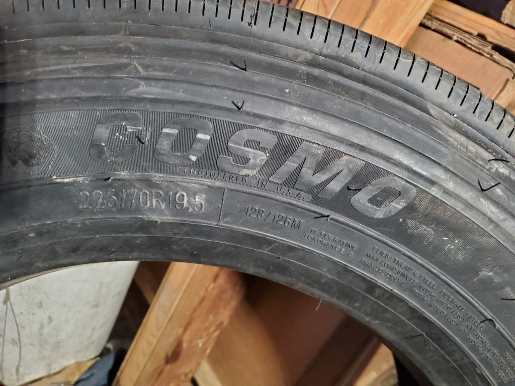 COSMO CT588 PLUS BSW LT 225 70 19.5 128/126L 14PLY STEER TIRE I0055455