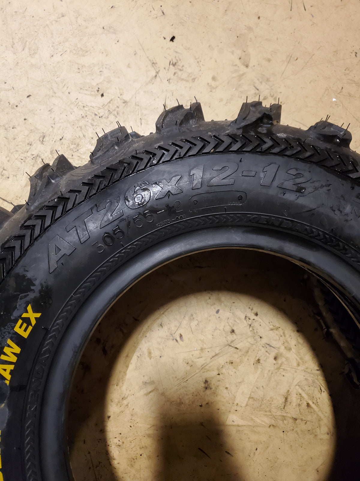 NOS KENDA BEAR CLAW EX BSW AT 26 12 12 6PLY ATV/UTV TIRE 252W2033X2