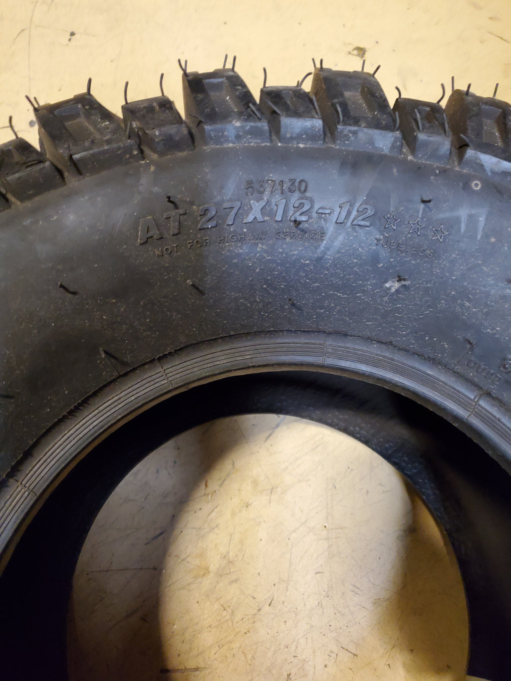 NOS CARLISLE MUD WOLF BSW AT 27 12 12 6PLY ATV/UTV TIRE 537130