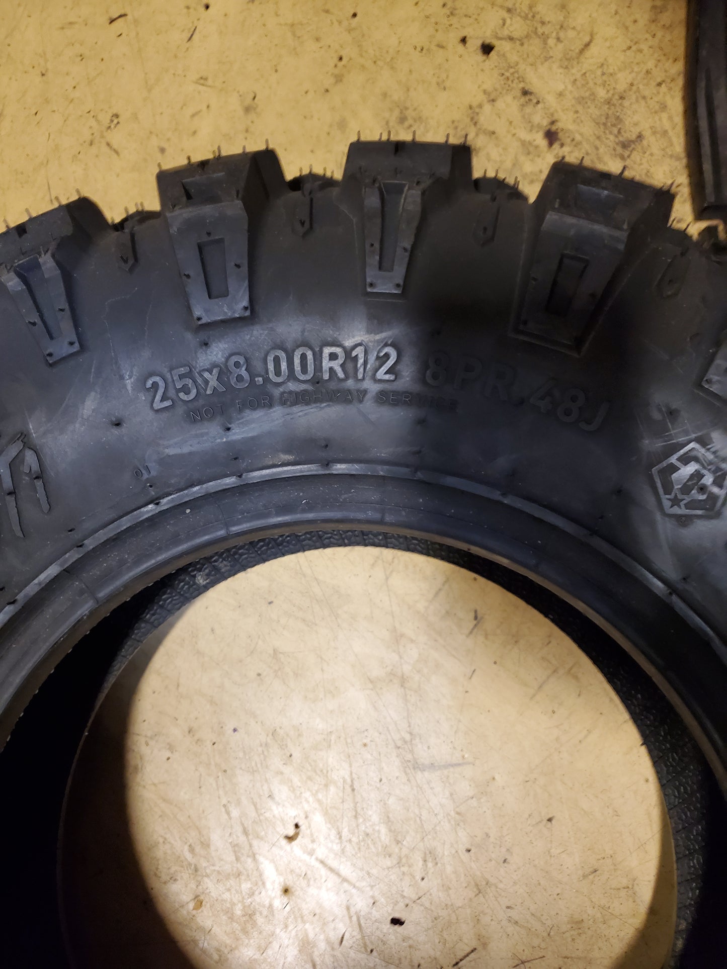 HERCULES TIS UT1 BSW 25 8 12 48J 8PLY ATV/UTV TIRE 98545