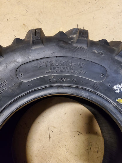 NOS DEESTONE SWAMP WITCH BSW AT 26 10 12 52F 6PLY ATV/UTV TIRE DS7933