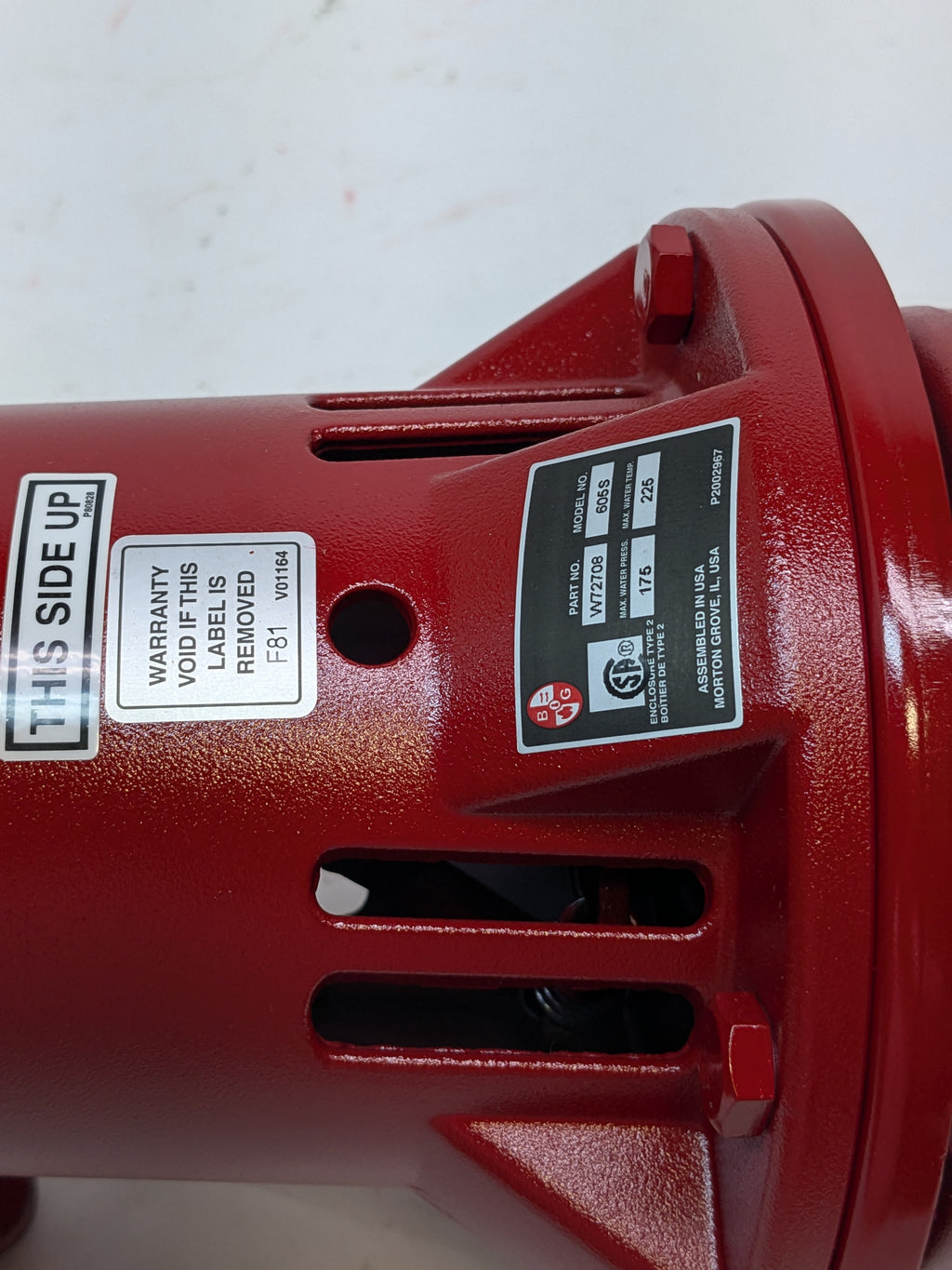 BELL & GOSSETT 605S SERIES 60 PUMP W72708 2VRW9 172708LF