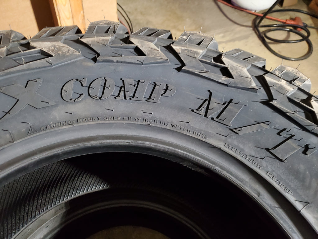 GLADIATOR X COMP M/T BSW LT 285 75 17 128/125P 10PLY MUD TERRAIN TIRE 1932267583
