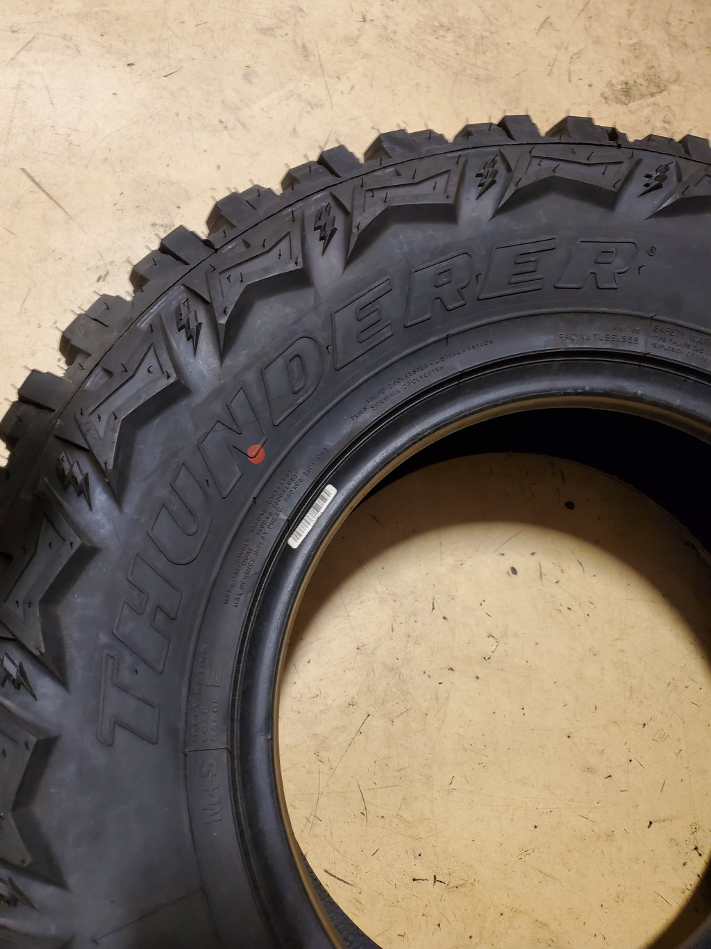 2 THUNDERER TRAC GRIP M/T R408 BSW LT 265 75 16 123/120Q 10PLY MUD TIRE TH2457