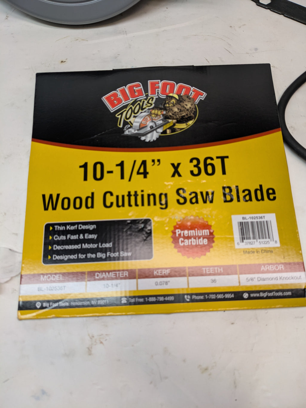 BIG FOOT BF-UG 10-1/4-INCH WORMDRIVE MAGNESIUM CIRCULAR SAW W/ SKIL MOTOR SC-1025SU