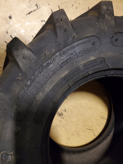 CARLISLE TRU POWER BSW 26 12 12 4PLY LAWN TIRE 523361