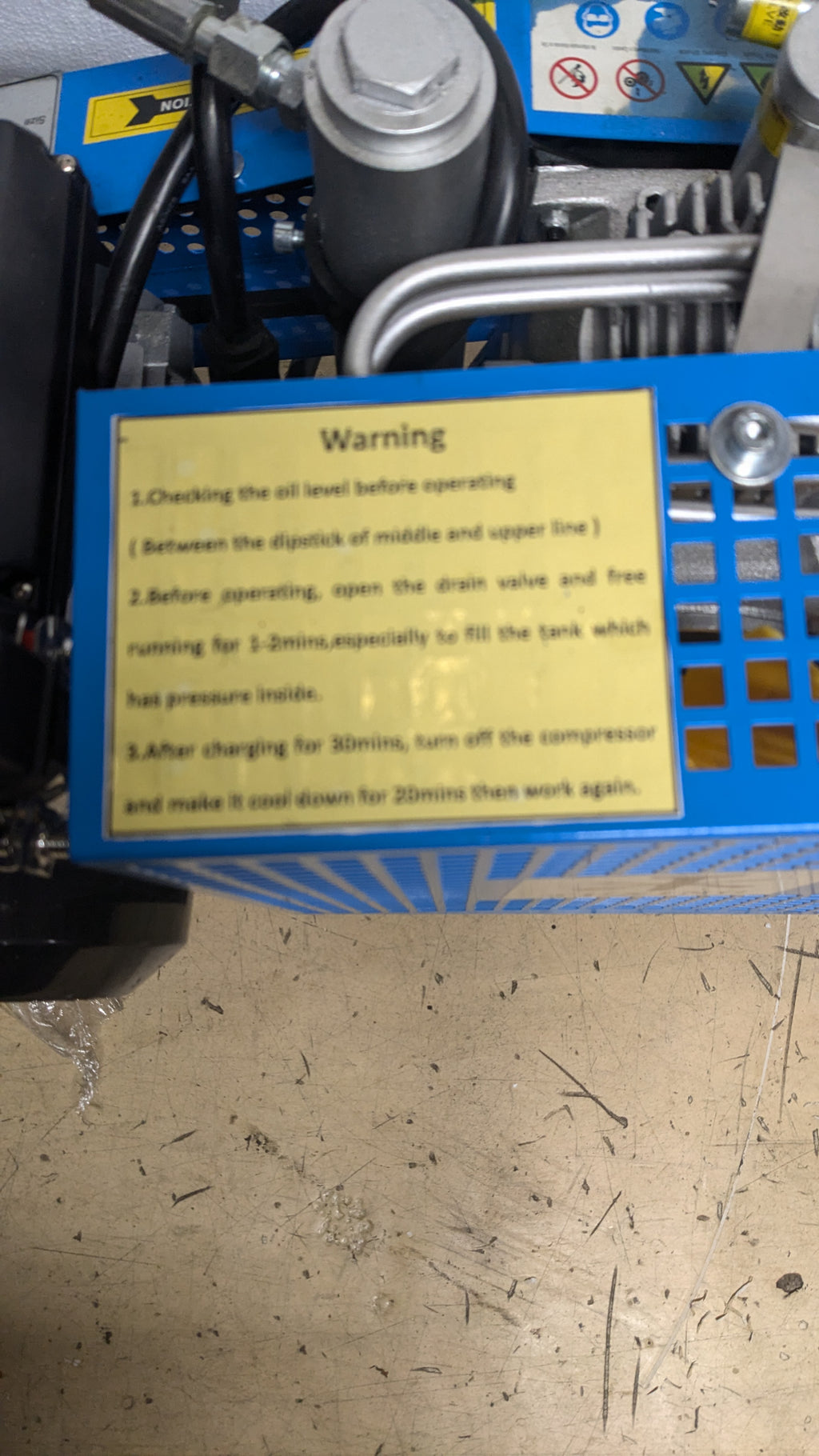 TUXING DRIVING AIR COMPRESSOR HIHG PRESSURE 100I/MIN 4500PSI TX-100