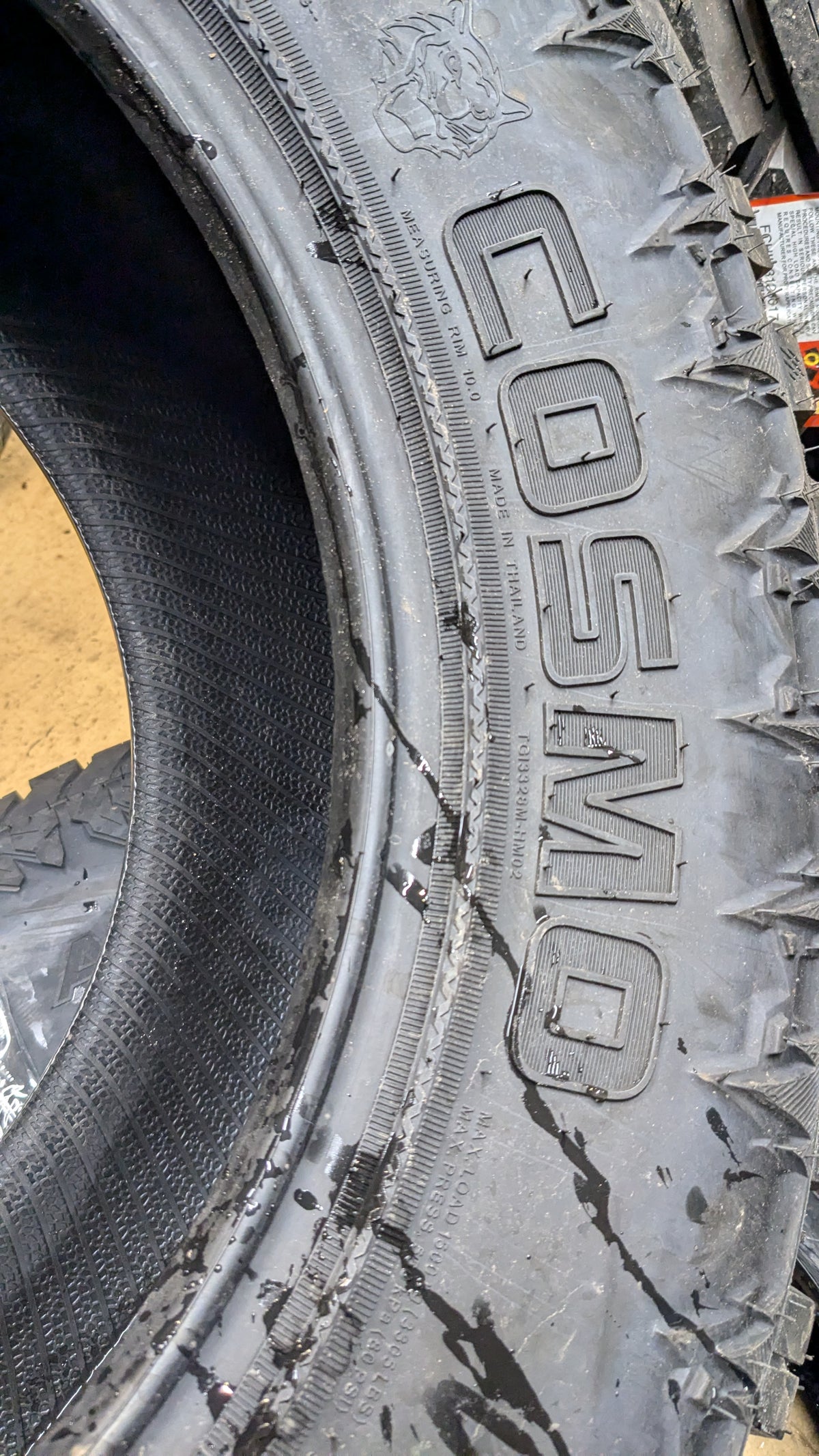 COSMO MUD KICKER BSW LT 33 12.5 18LT 122Q 12PLY MUD TERRAIN TIRE I0087331