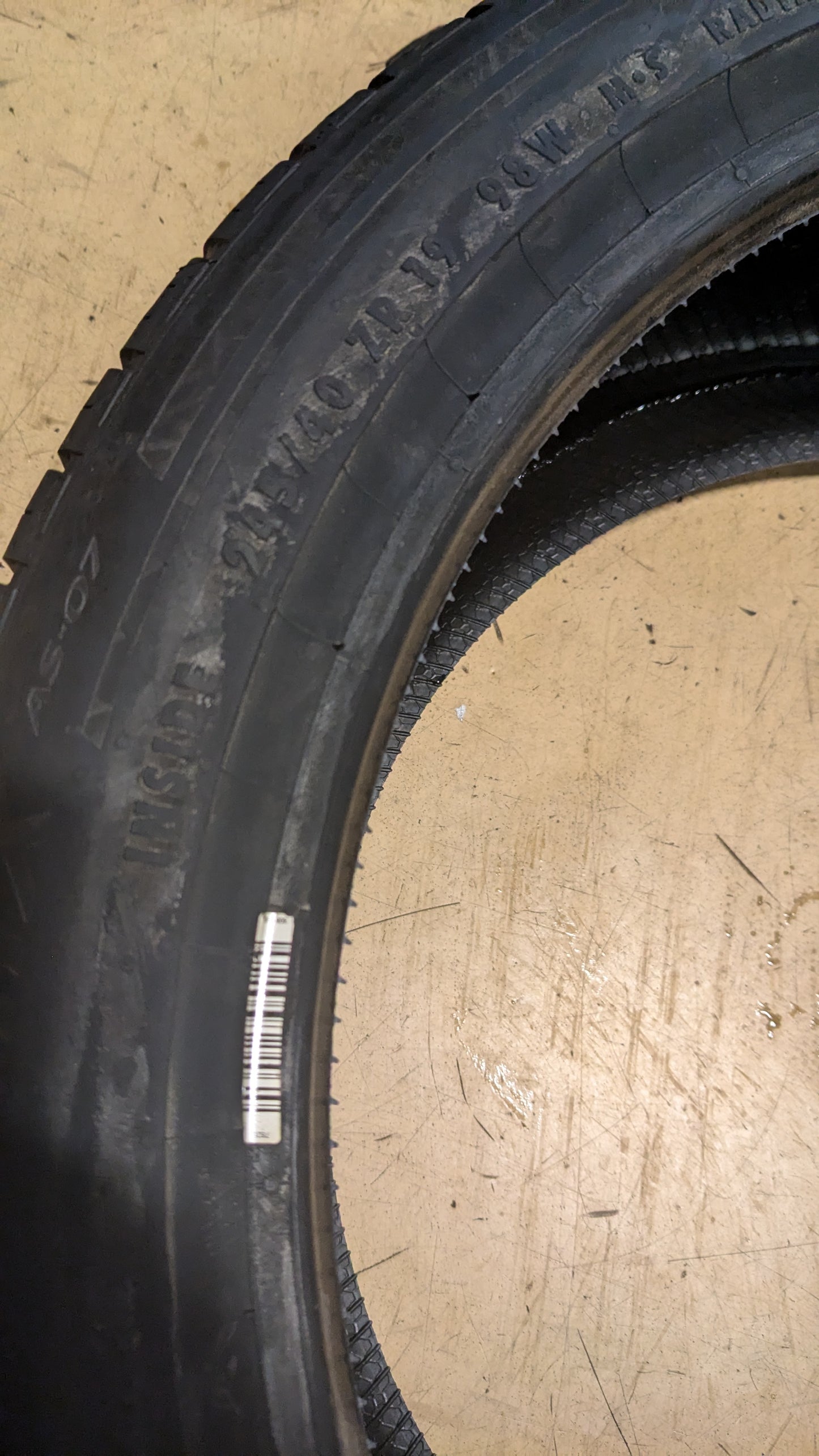 GENERAL G-MAX AS-07 BSW P 245 40 19 98W XL UHP ALL SEASON TIRE 15579980000
