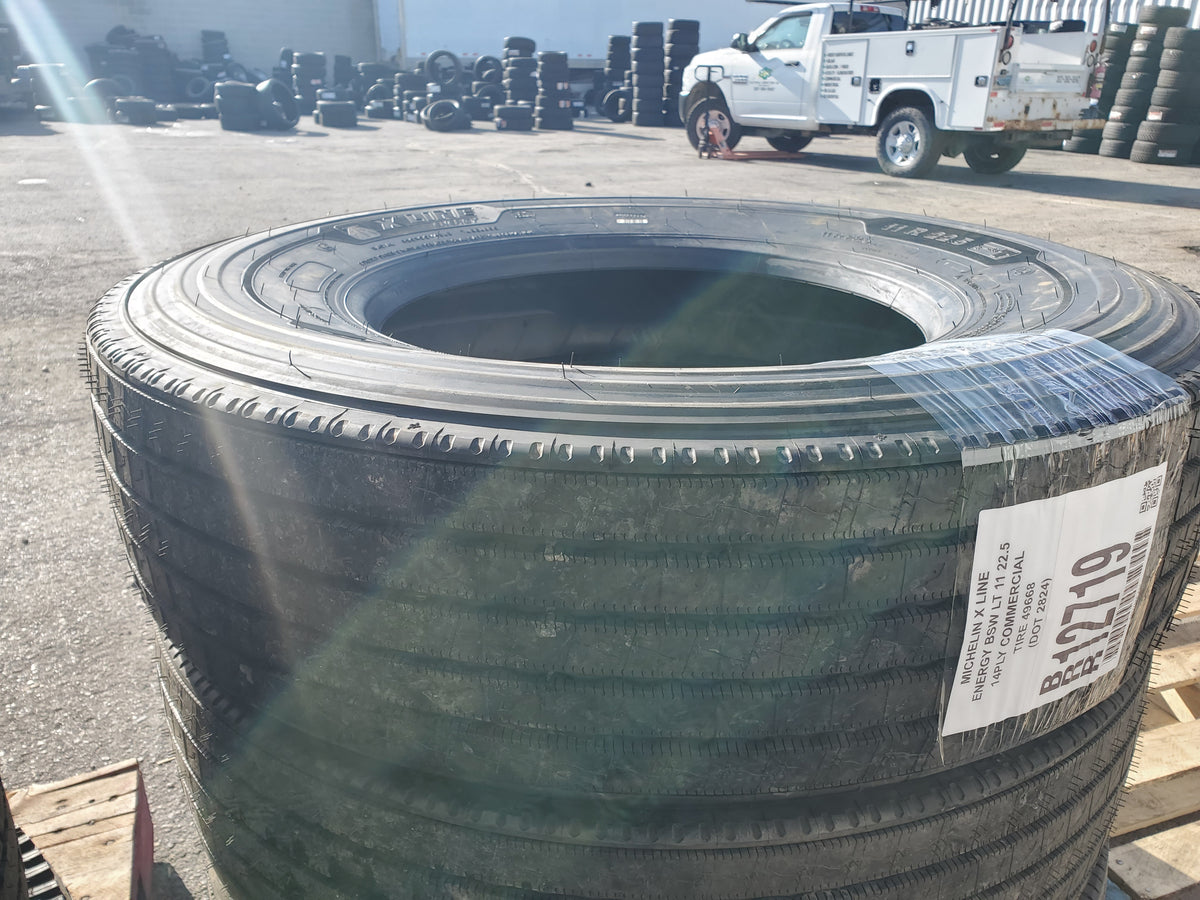 MICHELIN X LINE ENERGY BSW LT 11 22.5 14PLY TRAILER TIRE 49668
