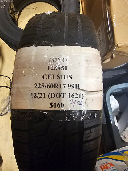 TOYO CELSIUS P  225 60 17 99H SL ALL WEATHER TIRES 128450