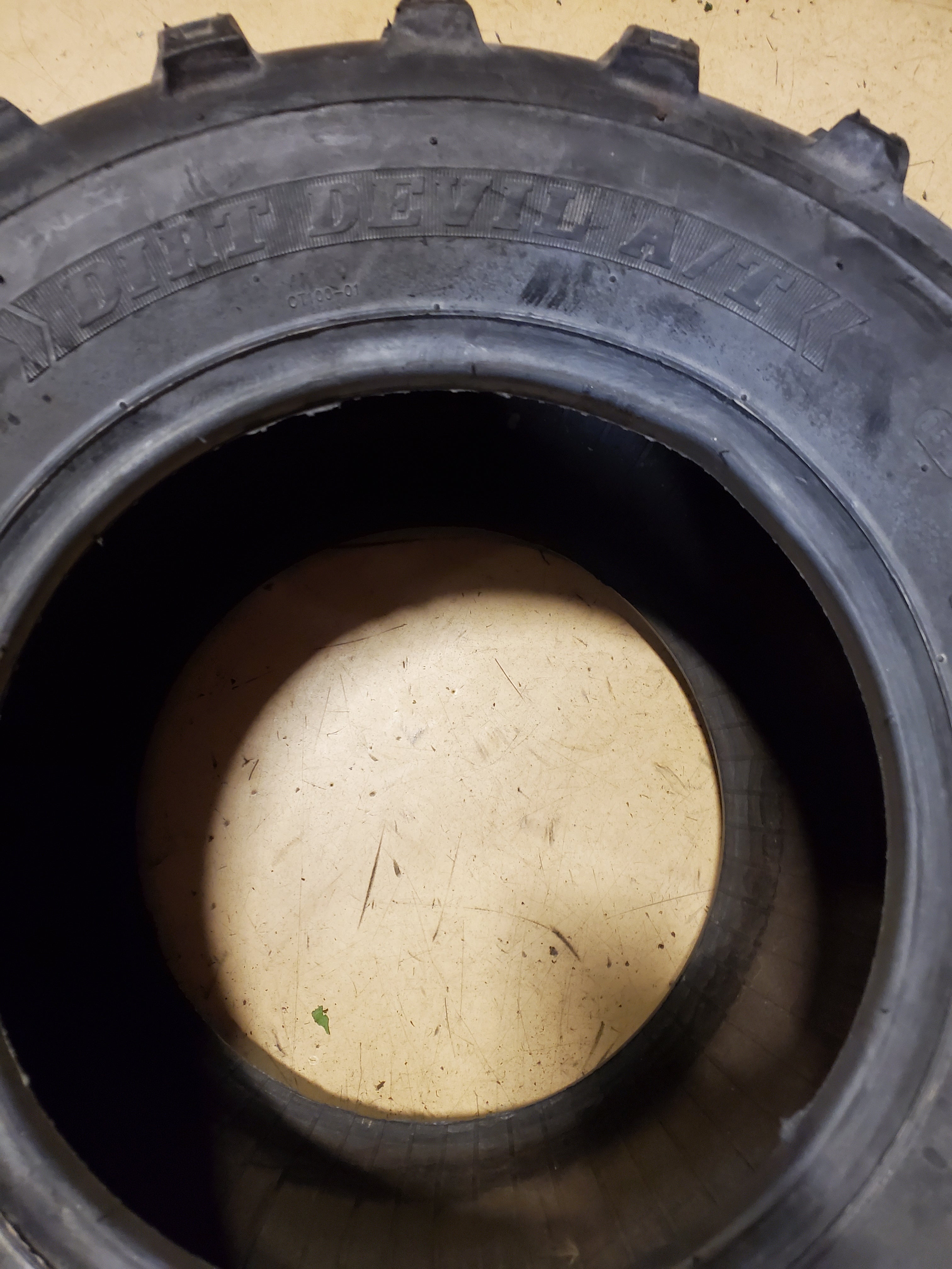 NOS GREENBALL DIRT DEVIL A/T BSW 25 10 12 6PLY ATV/UTV TIRE AR1230