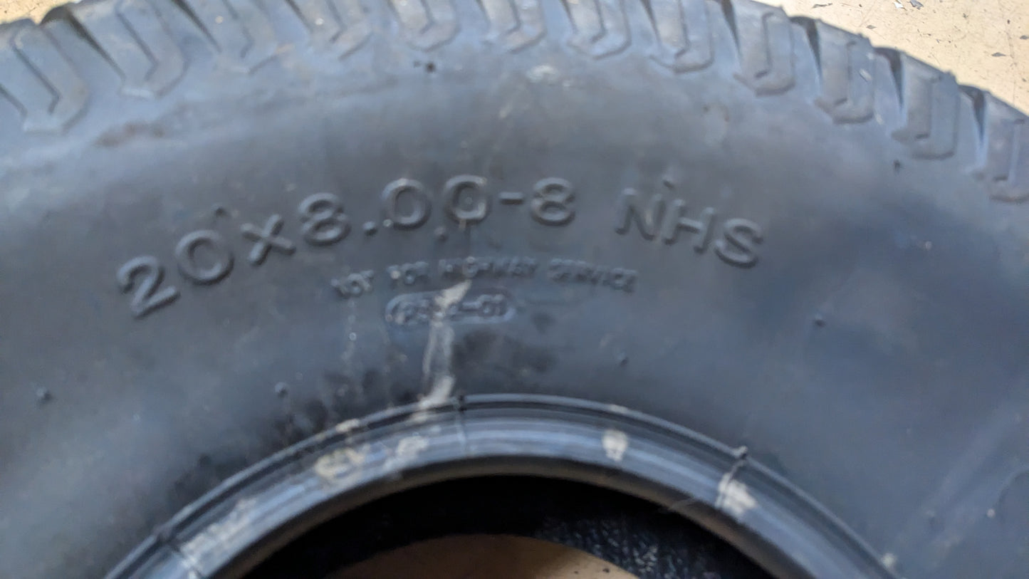 OTR GRASS MASTER BSW  20X 8.00-8 4PLY LAWN TIRE OGM2088