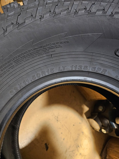 2 NOS YOKOHAMA GEOLANDAR AT G015 BSW LT 32 11.5 15 113S LRC 6PLY TIRES 110101626