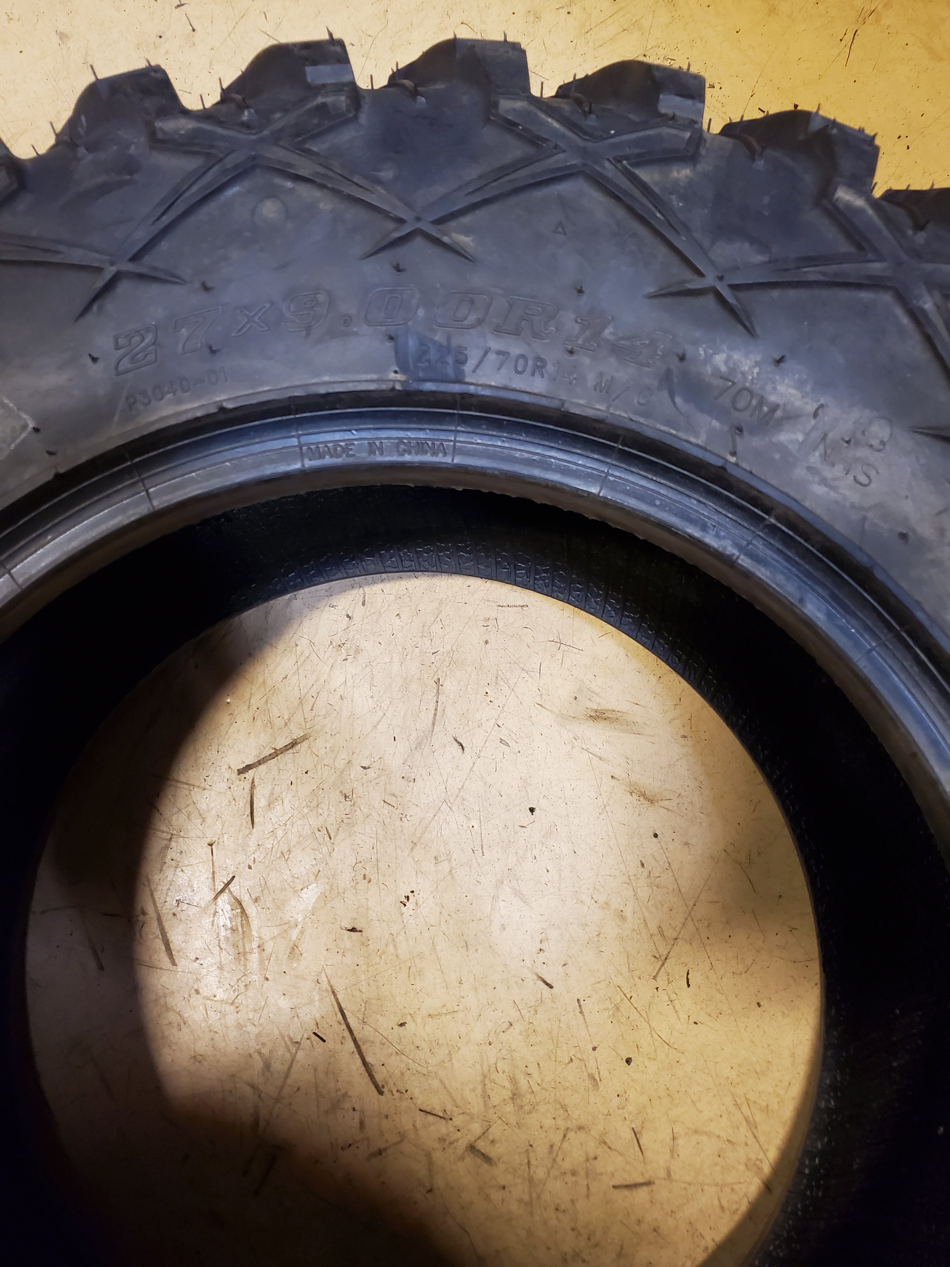 TUSK TERRABITE BSW  27 9 14 70M 8PLY ATV/UTV TIRE 011231630210026
