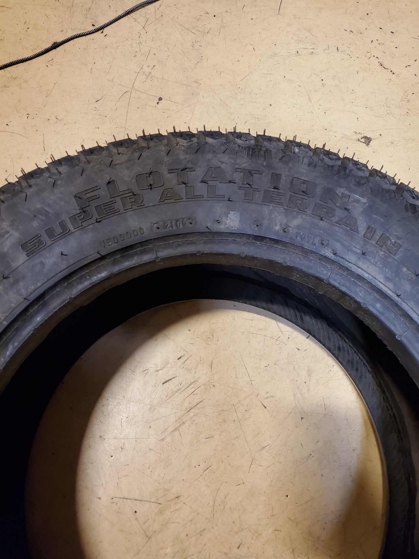 FIRESTONE FLOTATION SUPER ALL TERRAIN 93 A8 BSW 265 55 16.5 LAWN TIRE 365350