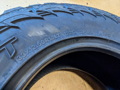 AMERICAN ROADSTAR M/T BSW LT 33 12.50 18 122Q F MUD TERRAIN TIRE ARSMT03