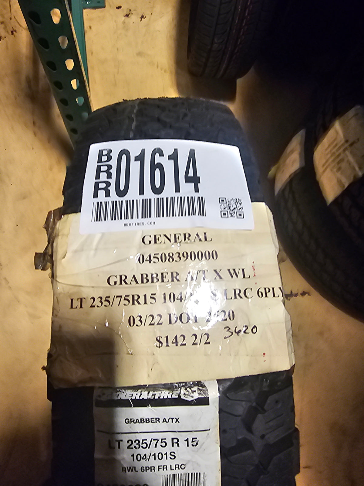2 GENERAL GRABBER ATX WL LT 235 75 15 104/101S LRC 6PLY ALL TERRAIN TIRES 04508390000