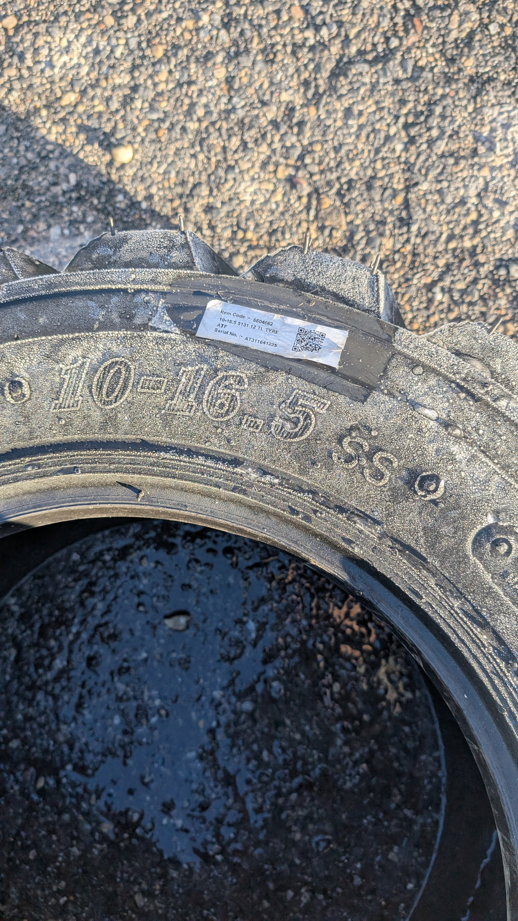 ATF BSW 10 16.5 SS 12PLY INDUSTRIAL TIRE SK1612
