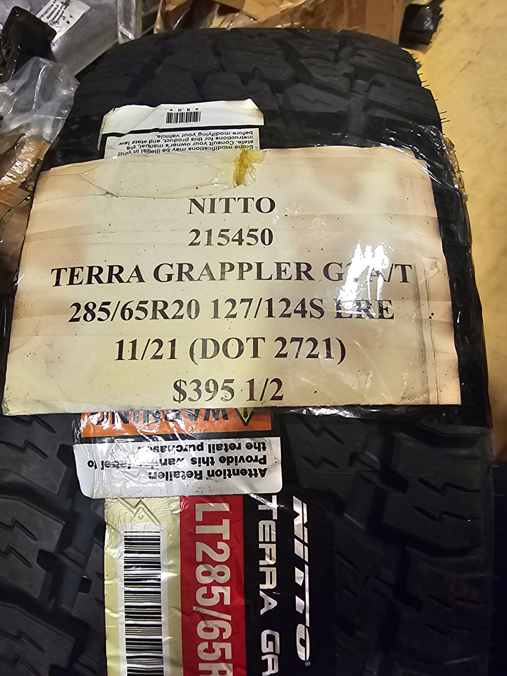 2 NITTO TERRA GRAPPLER G2 LT 285 65 20 127/124S LRE 10PLY ALL TERRAIN  TIRES 215450