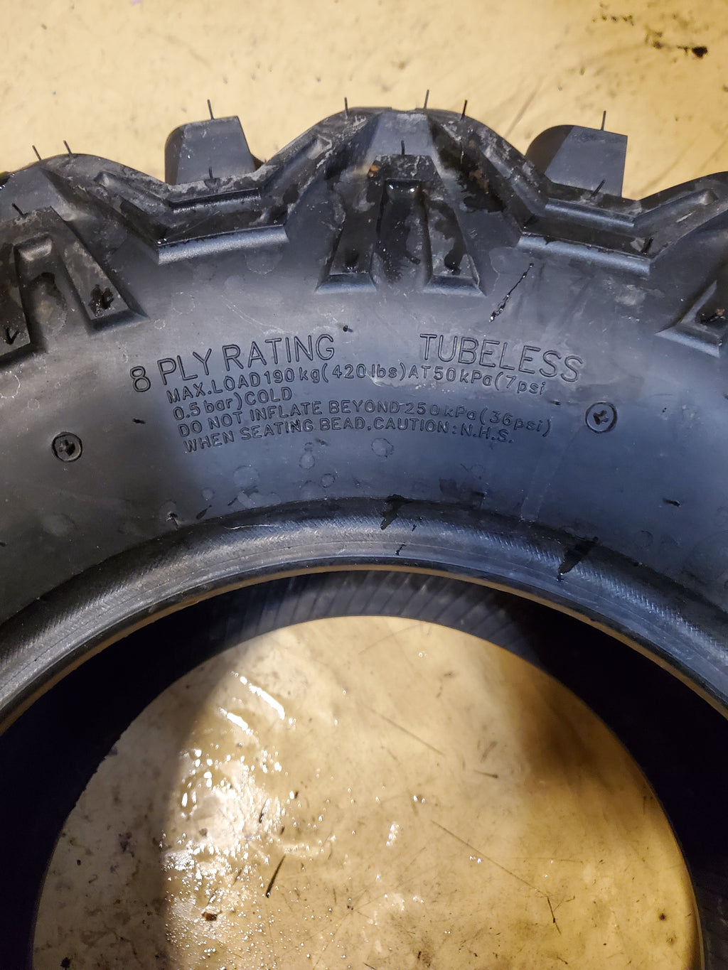 NOS KENDA BEAR CLAW HTR K587 BSW AT 25 10 12 8PLY ATV/UTV TIRE 085871295D1