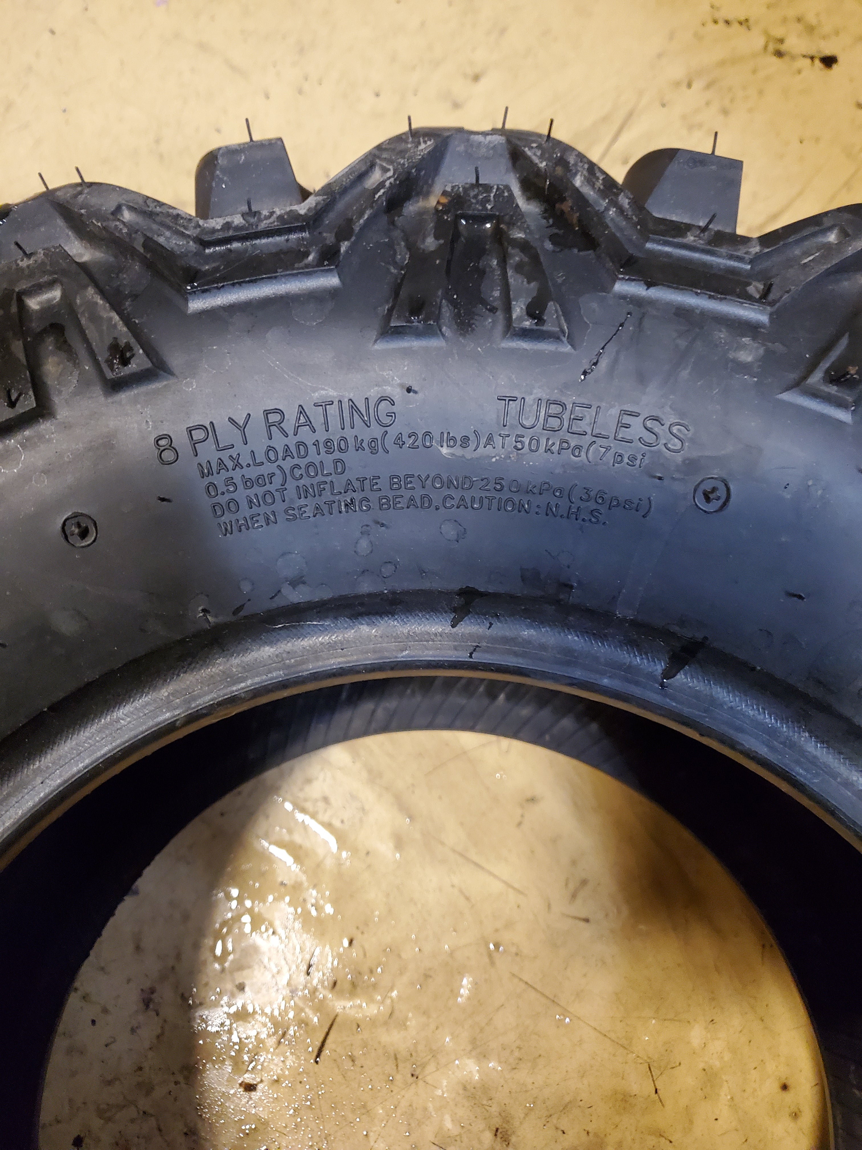 NOS KENDA BEAR CLAW HTR K587 BSW AT 25 10 12 8PLY ATV/UTV TIRE 085871295D1