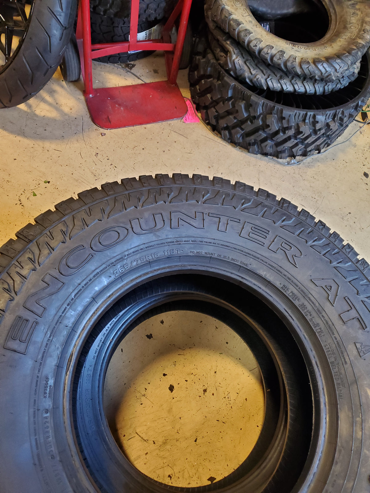 2 SUMITOMO ENCOUNTER AT BSW P 265 75 16 116T ALL TERRAIN TIRE ATH81