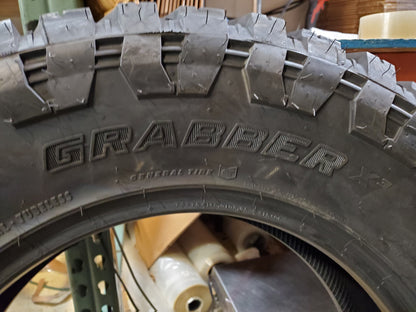 2 GENERAL  GRABBER X3 BSW LT 265 70 18 124/121Q 10PLY MUD TERRAIN TIRE 0450588