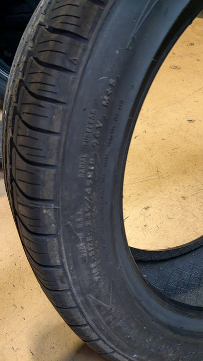 DUNLOP  CONQUEST SPORT A/S BSW P 245 45 18 96Y SL UHP TIRE 016706