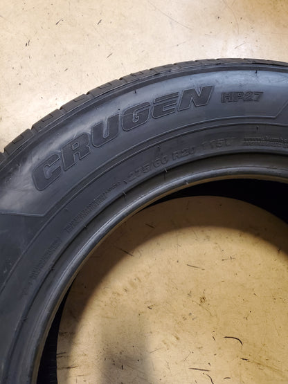 2 KUMHO CRUGEN HP27 BSW P 275 60 20 115V ALL SEASON TIRE 2346303